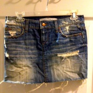 joe’s Jeans mini skirt , vintage distressed style